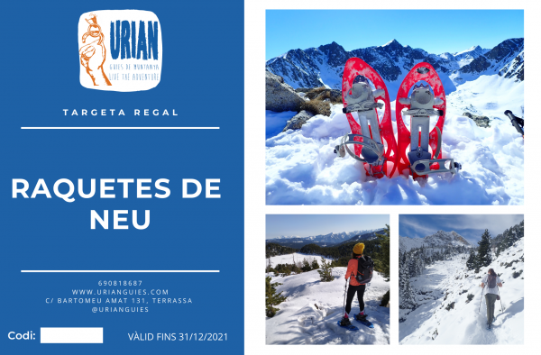 TARJETA REGALO - RAQUETAS DE NIEVE - Imagen 2