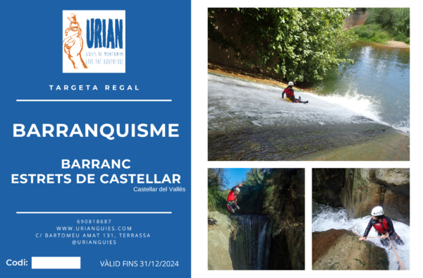 TARGETA REGALO - BARRANCO ESTRECHOS DE CASTELLAR - Imagen 2